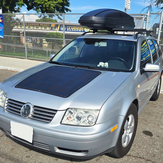 VW-Bora-MK4-Lensun-85W-Bonnet-Flexible-Solar-Panel-4