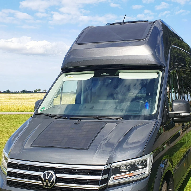 Load image into Gallery viewer, VW-Grand-california-600-680-Lensun-140W-Bonnet-Solar-Panel-1

