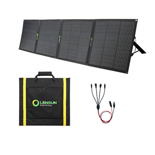 Lensun 200W Foldable Solar Panel for GoalZero, Jackery... etc Power Station