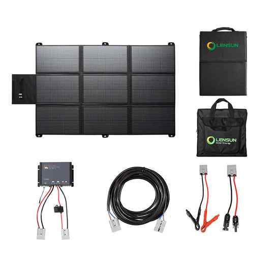 Lensun 300W Solar Panel Blanket Complete Kit with Waterproof MPPT Regulator