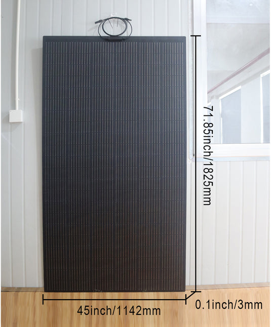 LensunSolar 400W ETFE Flexible Solar Panel, Bendable up to 250°