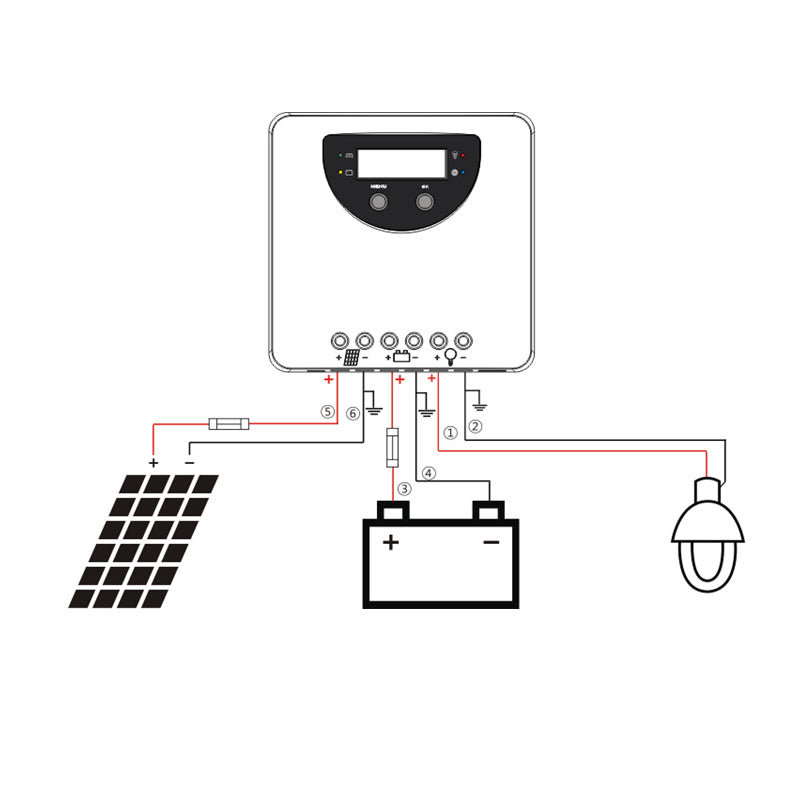 تحميل الصورة إلى عارض المعرض، وحدة تحكم الطاقة الشمسية Lensun® 40A MPPT شاشة LCD نظام بطارية 12/24 فولت
