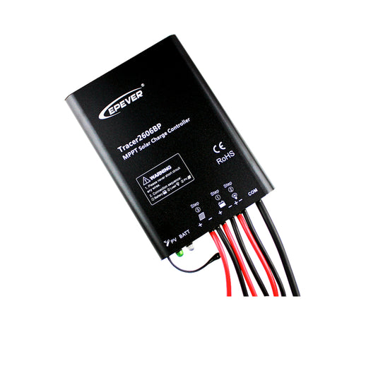 Wasserdichter 10A MPPT Solarregler mit eBox Bluetooth Adapter für Lithium (LiPO4) und Blei-Säure-Batterie Tracer 2606BP