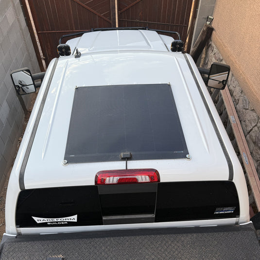 Lensun 120W Full Black Flexible Solar Panel, 25.8% Back Contact Solar Cell