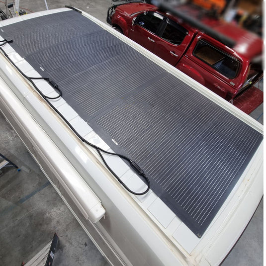 LensunSolar 200W Flexible Solar Panel, Latest Technology PERC 9BB Solar Cells