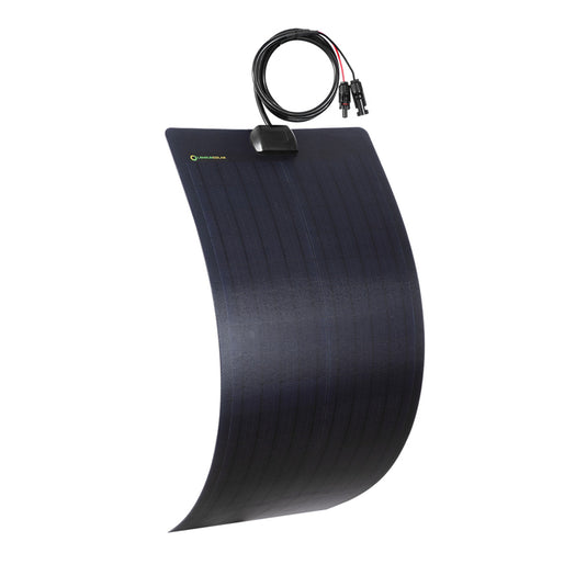 LensunSolar 50W 12V Full Black Flexible Solar Panel