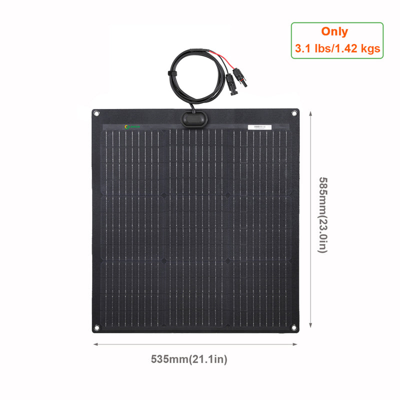 Load image into Gallery viewer, LensunSolar 50W 12V ETFE Flexible Solar Panel
