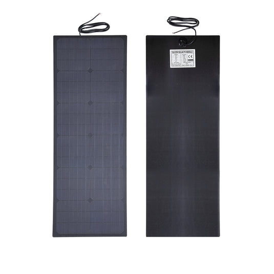 LensunSolar 55W 12V Flexible Solar Panel with Backside Cable