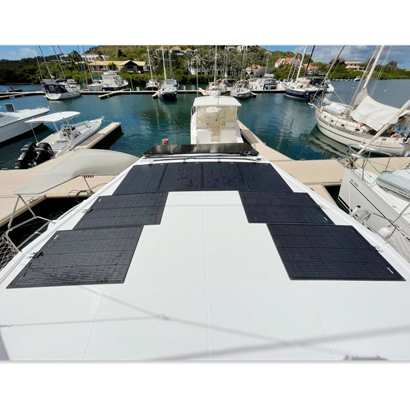 Load image into Gallery viewer, LensunSolar 400W ETFE Flexible Solar Panel, Bendable up to 250°
