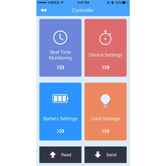 Contrôleur solaire MPPT étanche 10 A avec adaptateur Bluetooth eBox pour batterie au lithium (LiPO4) et au plomb Tracer 2606BP