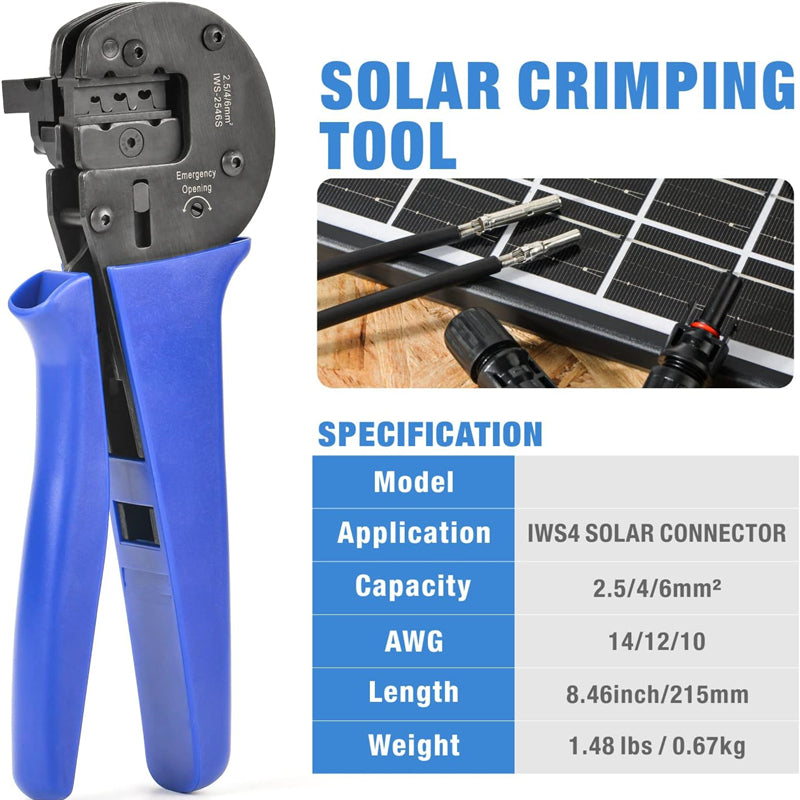 Laden Sie das Bild in Galerie -Viewer, Crimp Werkzeug Crimpen Stecker Solar PV Crimper Für solar system
