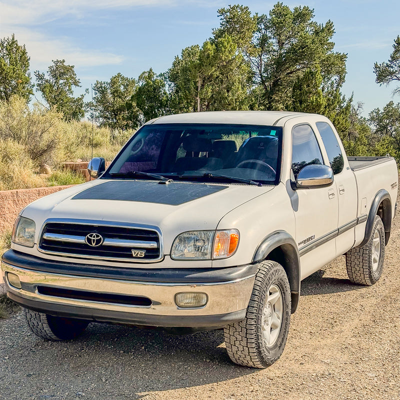 Load image into Gallery viewer, Toyota Tundra 1st Gen (2000-2006) Lensun 100W Hood Flexible Solar Panel
